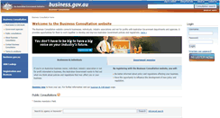 Desktop Screenshot of consultation.business.gov.au