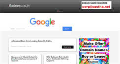 Desktop Screenshot of business.co.in