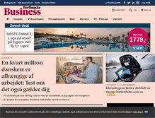 Tablet Screenshot of business.dk