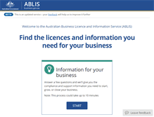 Tablet Screenshot of ablis.business.gov.au